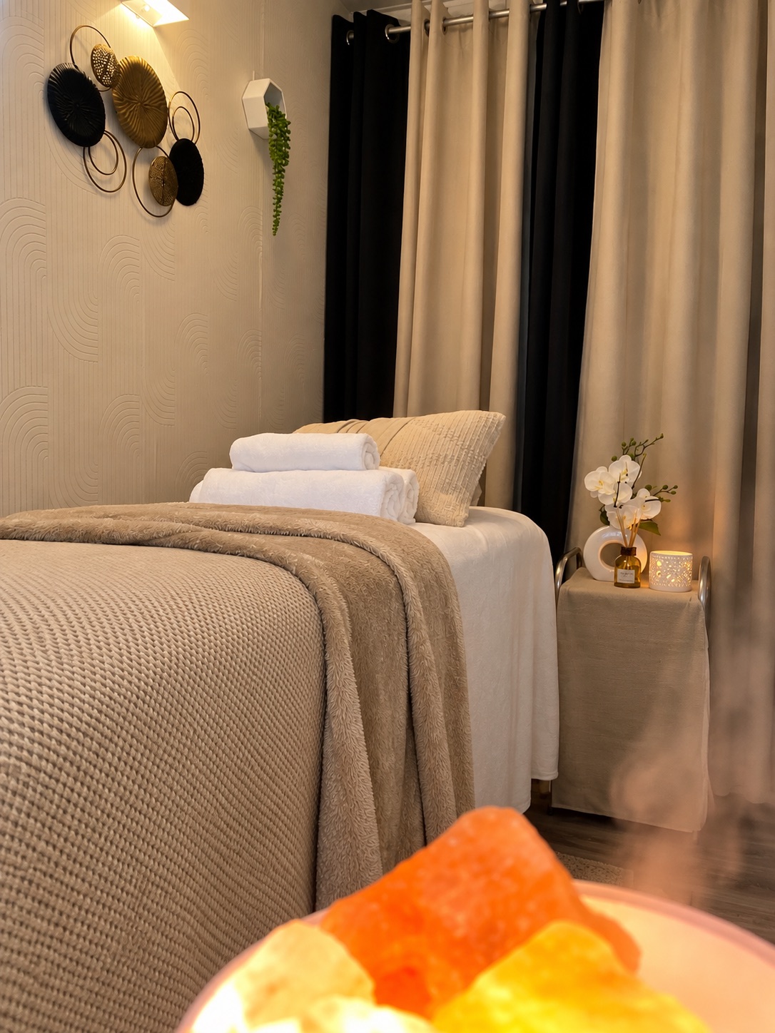 The treatment room at The Honey Lounge